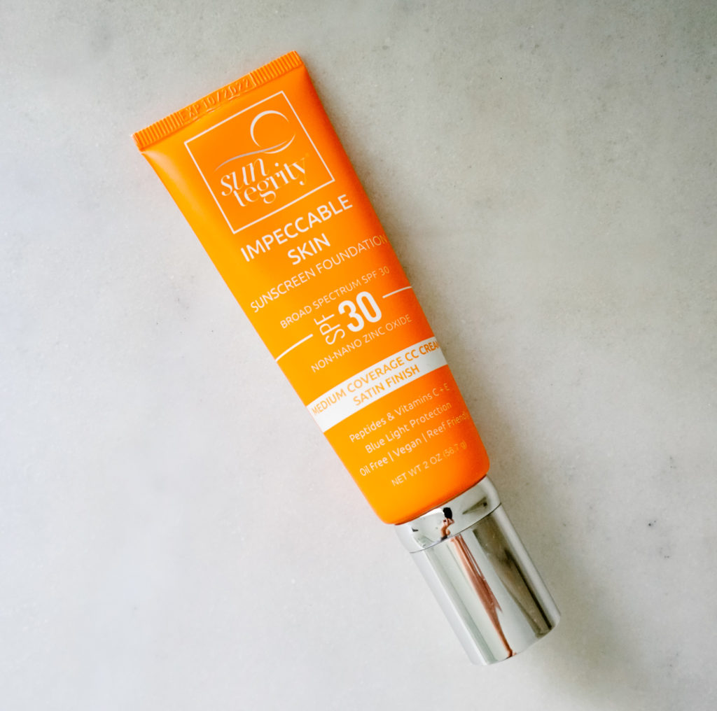 Mineral-based, natural tinted sunscreen