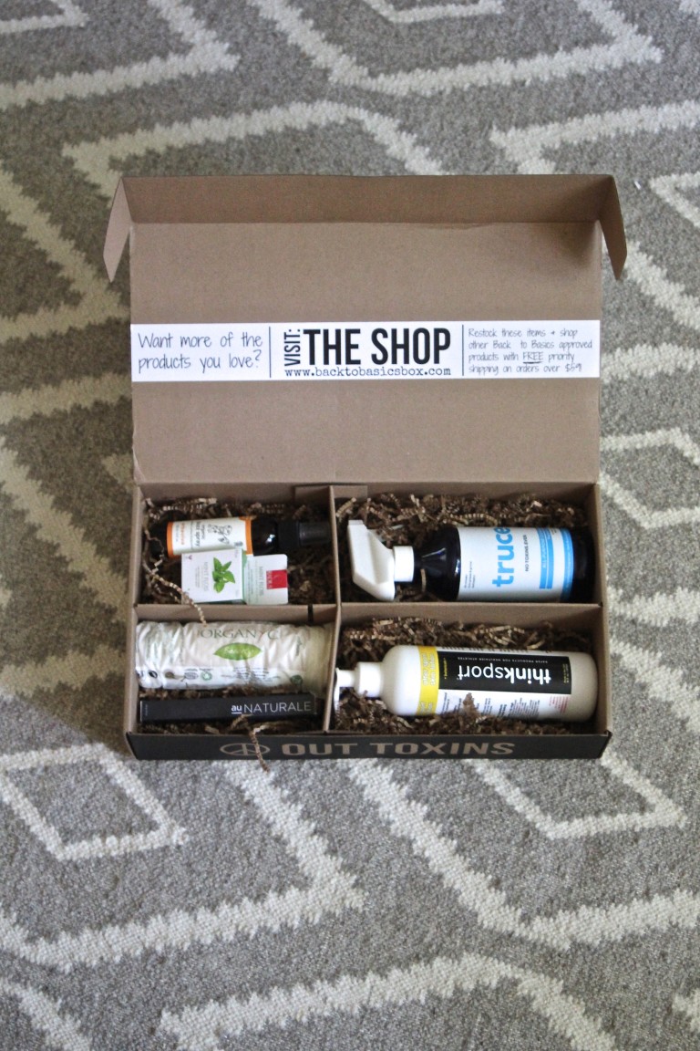 Peace Out Toxins: Back To Basics July Box