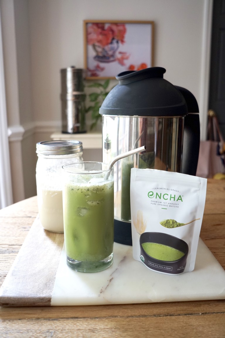 Homemade Iced Matcha Latte