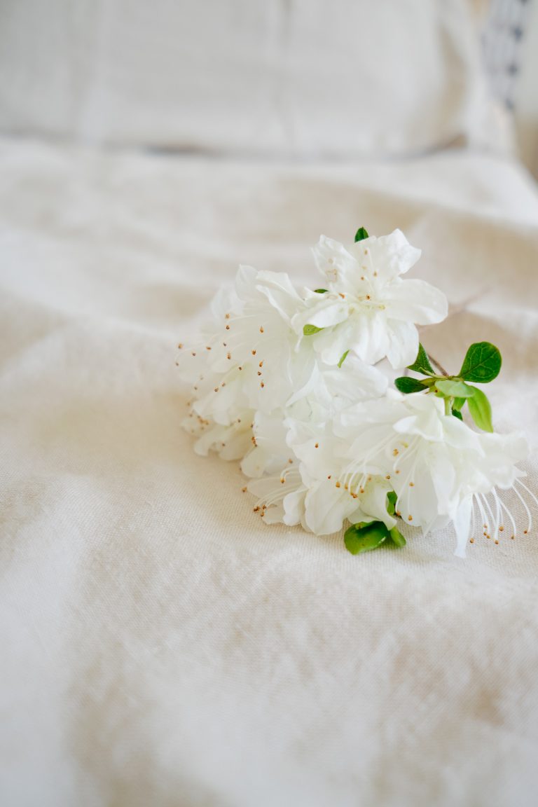 close up of hemp sheets