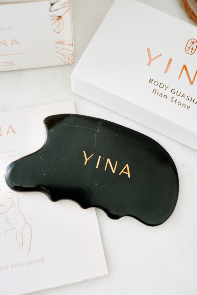 Gua Sha Stone on counter