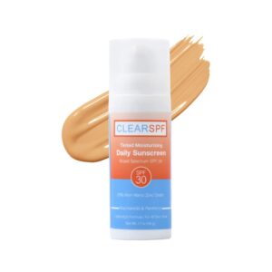 Tinted moisturizer clear spf