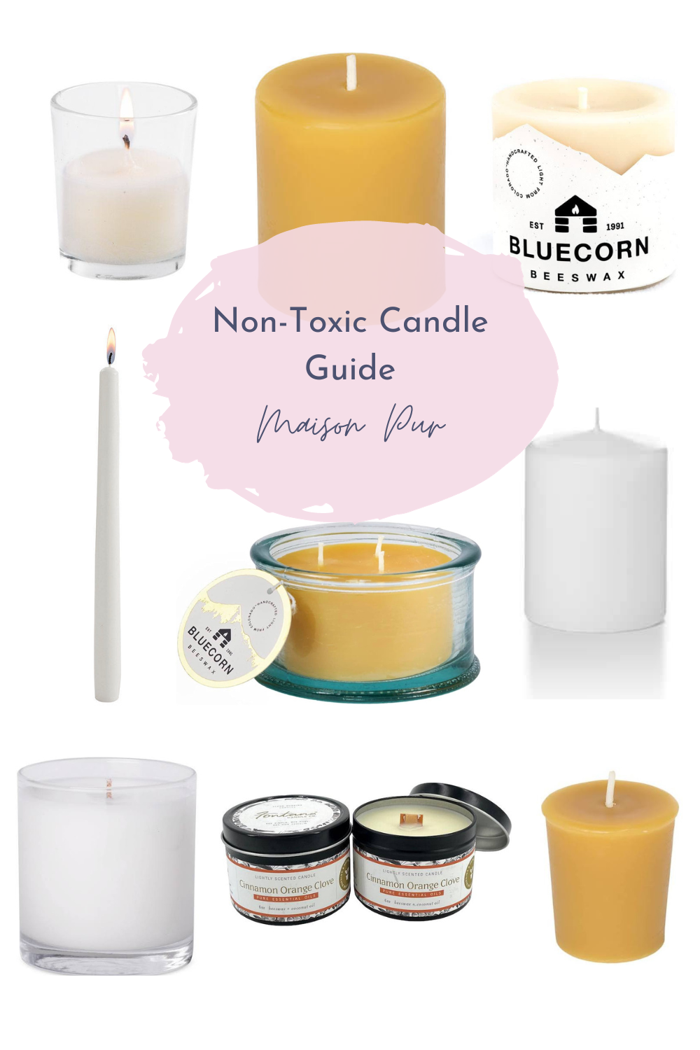 All Natural Candles Made From Soy Wax and 100% Essential Oils