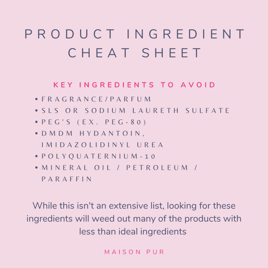 key ingredients to avoid