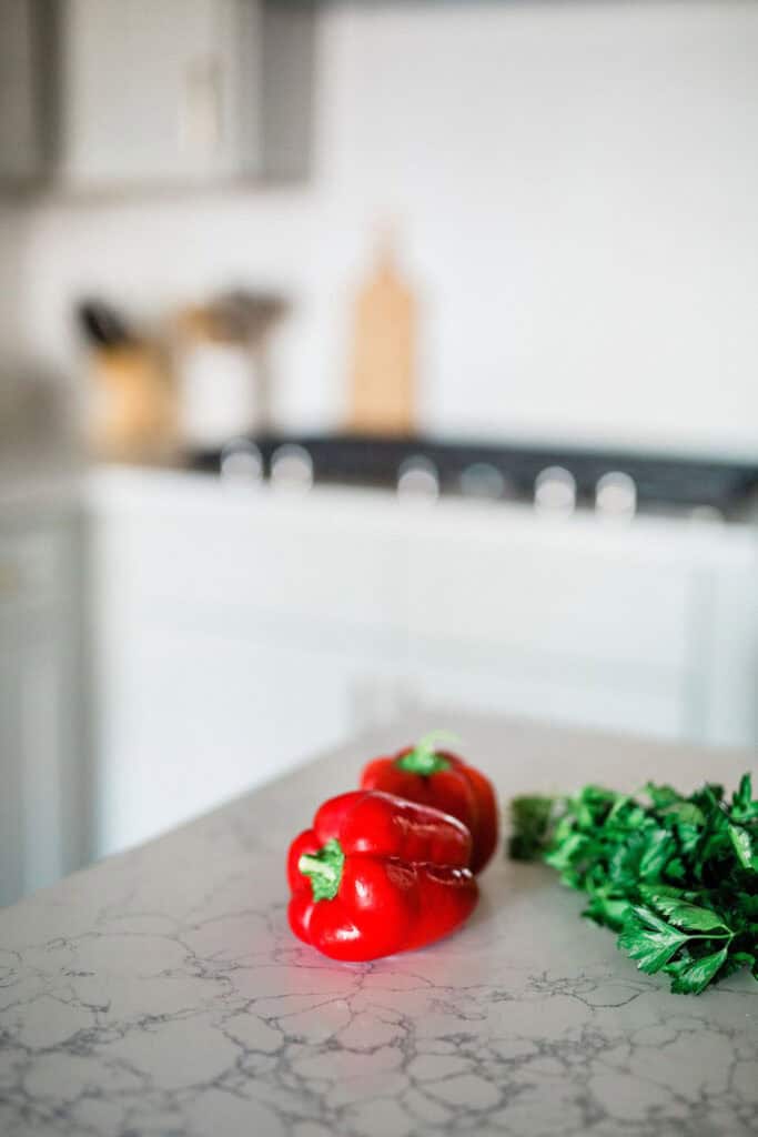 Organic Veggies On Counter