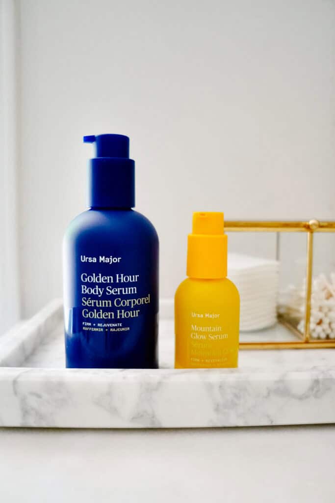 May Beauty Heroes serums on a tray