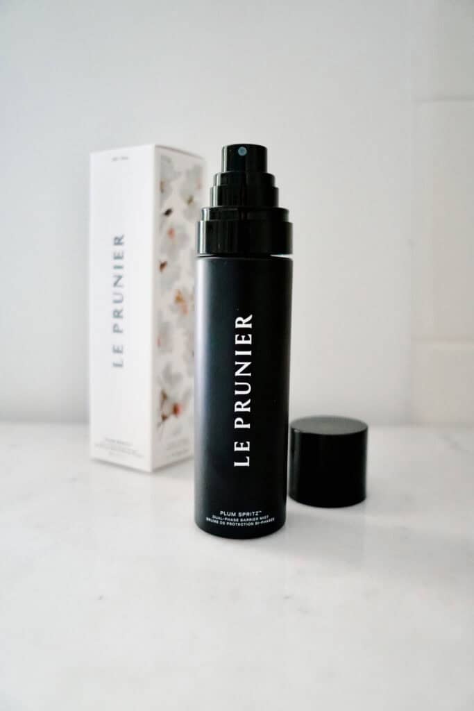 Face Spritz on bathroom counter
