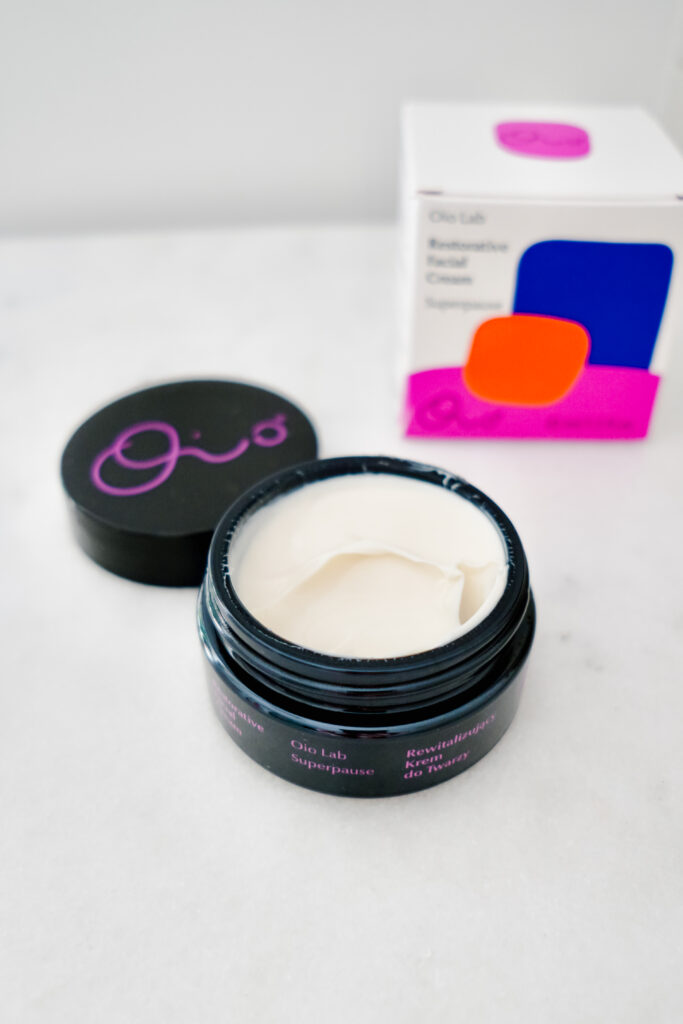 Oio Lab cream on counter