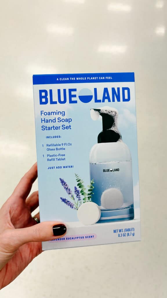 Holding Blueland Hand Soap | Is Blueland Non-Toxic?